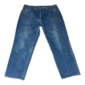 Vintage USA 90s Y2K Faded Glory Mens‎ Blue Denim Jeans Straight 36x34 29 Inseam